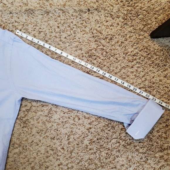 Gitman Bros Long Sleeve Button Down Light Blue Size 16.5-33 - Picture 8 of 8